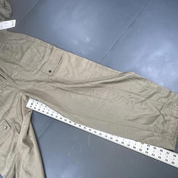 Athleta Jumpsuit Womens XL Light Olive Green Celestial Utility Long Sleeve NWT - Picture 7 of 12